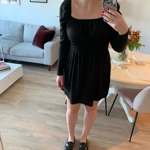 H&M Black Off-the-Shoulder Dress Large - Picture 2 of 5
